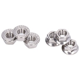 304 Stainless Steel Serrated Flange Nut, Flange Hex Lock Nuts Fastener Accessory Kit M3 M4 M5 M6 M8 M10 M12(M8)