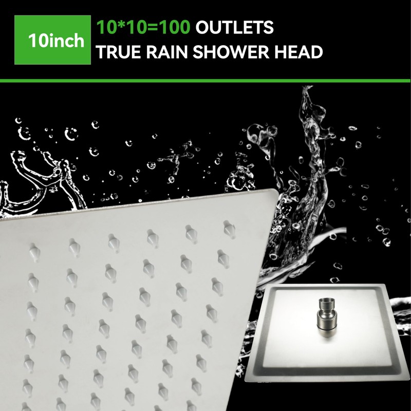 SOLVEX Rain Shower Head - High Pressure Rainfall Shower Head