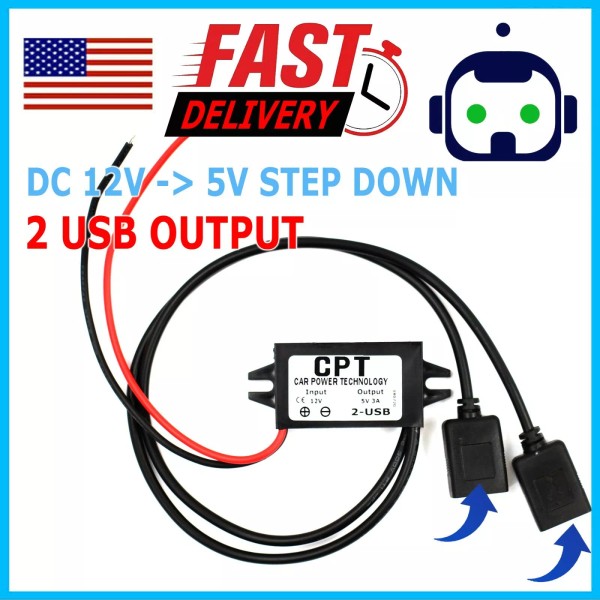 Miniduino US DC-DC 12V to USB 5V 3A Converter Regulator