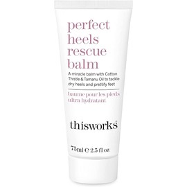 This Works Perfect Heels, 75 ml - Natural Foot Cream Infused with Cotton Thistle, Lemon and Lavender Essential Oils - Nourishing Foot Moisturiser and Heel Balm for Cracked Heels and Dry Skin