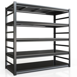VIWAT 72"x48" Garage Shelving Heavy Duty 3050 lbs Storage Shelves Adjustable 5 Tier Shelf Closet Shelves Garage Organization Metal Shelving Unit Storage Rack Garage Shelves for Warehouse Basement