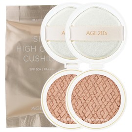 Age 20's Silk High Cover Cushion No. 23 Refill x 2 / 에이지투웨니스 실크 하이 커버 쿠션 23호 리필 x 2개