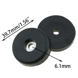 DGZZI 12PCS 40x10mm Anti Vibration Rubber Speaker Feet Speaker Feet Cutting Board Feet Rubber Feet Bumper Black Furniture Feet for Stage Speaker Household Speaker Guitar Amplifier Cabinet