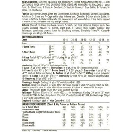 Simplicity 7031 Sewing Pattern Mens Nativity Costumes Large - Extra Large