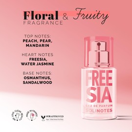 SOLINOTES Freesia Perfume for Women - Eau De Parfum | Delicate Floral and Soothing Scent - Made in France - Vegan - 0.5 fl.oz