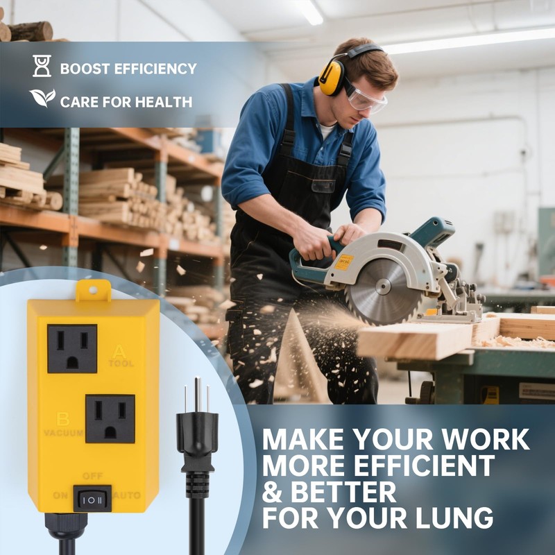 Ortis Automatic Vacuum Switch with Auto/On/Off Control, Smart Current Sensing,