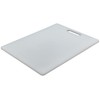 15" x 20" White Plastic Cutting Board w/Handle, Each
