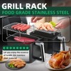 Hot Air Fryer Accessories Stackable, Grill Grate #304 Stainless Steel,