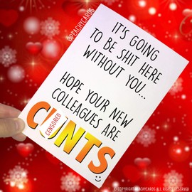 Funny New Job Card, Coworker Leaving, Good Luck, Congrats New Job Colleague Leaving Goodbye Leaving Job Funny Card Joke, Banter Office PC240