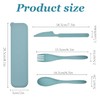 2 Sets Portable Reusable Cutlery Set with Case – Utensils