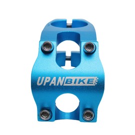 UPANBIKE 31.8mm Bike Stem Aluminum Alloy 50mm Length Bicycle Handlebar stem for Mountain Bike Road Bike Fixed Gear Bike(Blue)
