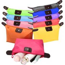 30 Bolsa de Cosmeticos de Viaje, Neceser de Viaje para Hombre y Mujer, Bolsa Cosmetiquera Impermeable, Bolsas Organizadoras de Artículos de Cambiador, Negro,Rojo,Rosa, Azul, Amarillo, Morado