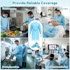 Xuhal 36 Set Blue Disposable Isolation PPE Gowns and Shoe