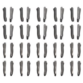 uxcell Double Open Zipper Repair Latch Kits, #5#8 Insert Pins for Jacket Coat Two-Way Separating Zippers (Metallic Black, 20 Pairs)