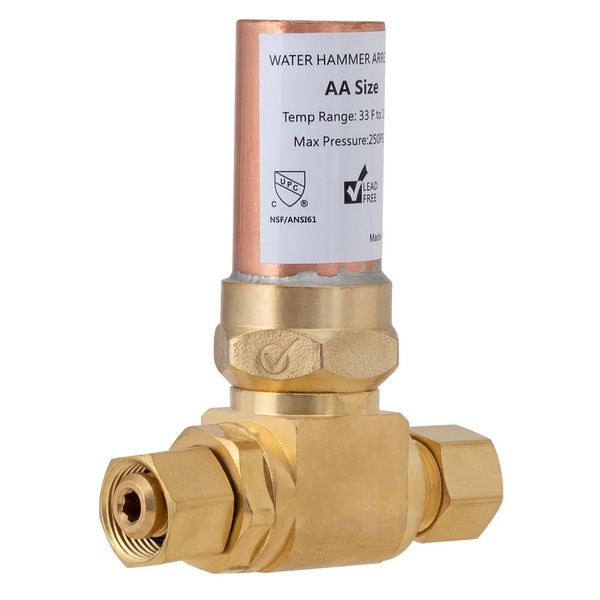 SUNGATOR 3/8" Plumbing Hammer Arrestor, 3/8 Inch Male Comp. ×