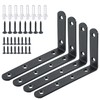 Sayayo Shelf Brackets 4Pcs, Heavy Duty Wall Brackets for Shelves