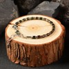 CASVIA Biotite Veil Men's Beaded Bracelet - Handcrafted Stone Bracelet