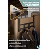 Menz Premium Door Coat Rack - Black Door Hook Rail