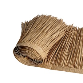 Mexican Style Synthetic Plastic Straw Thatch - 4 Colors (Palm Tree Brown, Tropical Green, Straw Yellow, Dried Grass Gray) - for Tiki Bar, Patio, Palapa & Party Decor (Palm Tree Brown, 10ft x 16in)