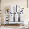 Lauren&Harold 3 Golf Bag Organizer Garage Storage, Golf Storage Rack
