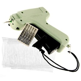 Tagging Gun +5 Steel Needle +1000 Kimble Tag Label Barbs for Clothes Sock Hat