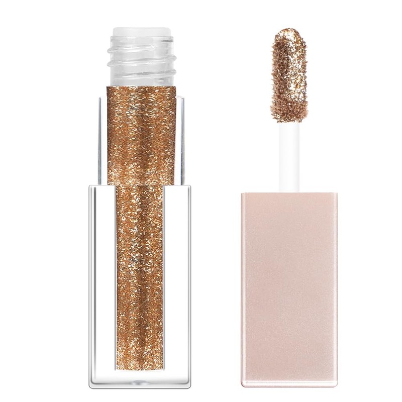 Liquid Eyeshadow, Glitter Metallic Eyeshadow for Brightening Eyes, Long-Lasting and