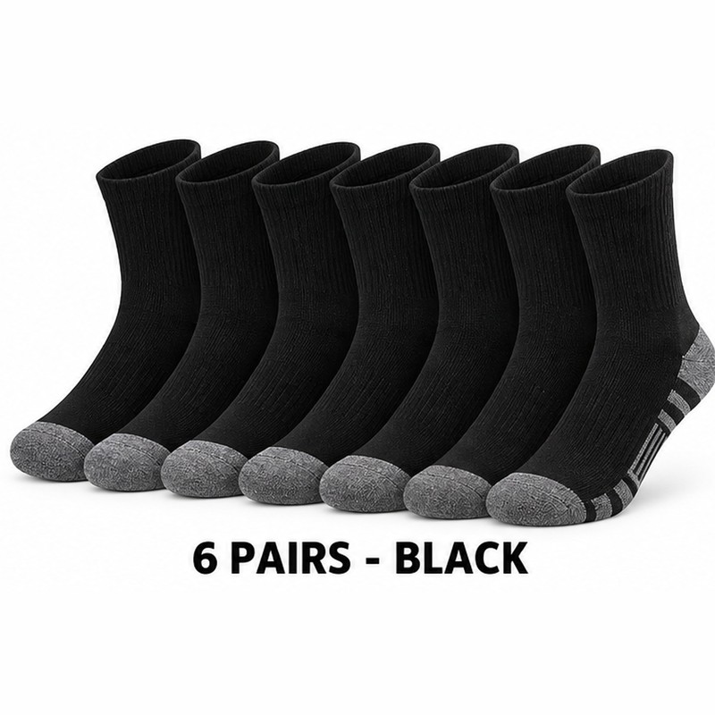 Men’s Crew Socks for Gym & Outdoor Use – Soft