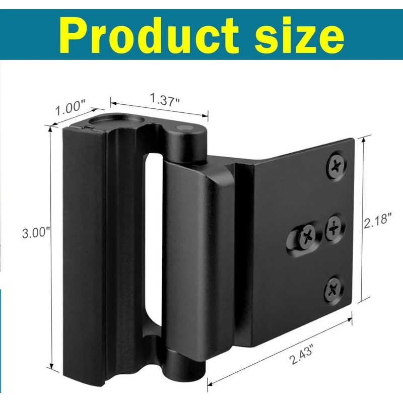 Home Security Door Lock Reinforcement Locks for Kids Safety Flip