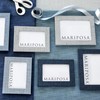 MARIPOSA INDIGO FAUX GRASSCLOTH 5x7 FRAME |BLUE | TEXTILE |