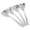 4 Pcs Coffee Stirring Spoons, Stainless Steel Dessert Spoons Heart