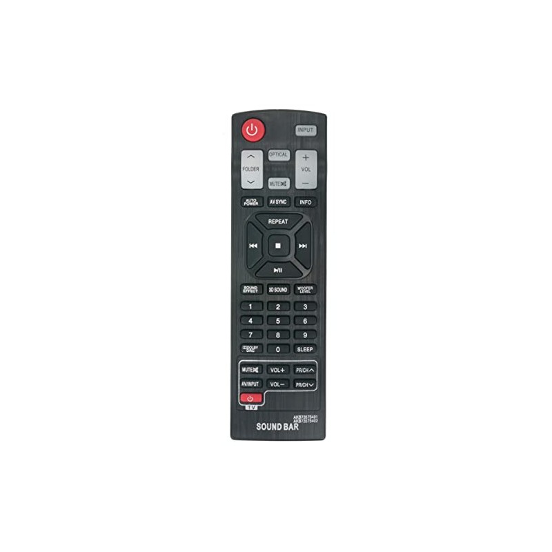 AKB73575401 Replacement Soundbar Remote Control Applicable for LG Sound Bar