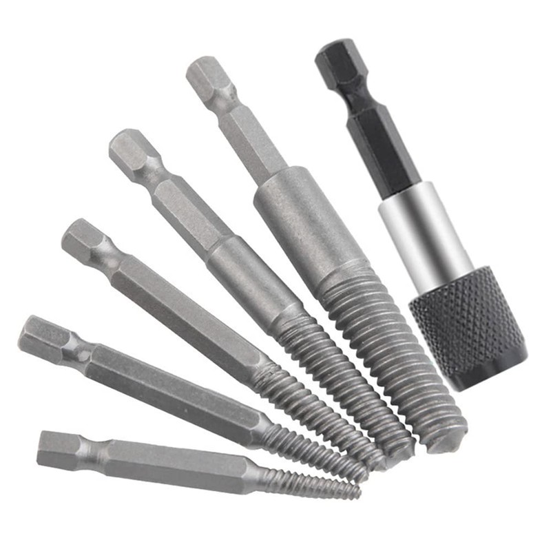 6 Pcs Reverse Tap Set Screw Extractor Set Screw Removal