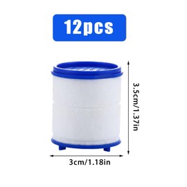 oupados 12 Pieces Filter Element for Tap Filter Water Filter Tap Drinking Water Tap Filter Attachment for Sink, Kitchen, Bathroom