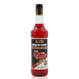 RIO Red Velvet Flavored Coffee Syrup, 700ml – Luxurious and Creamy, Perfect for Hot or Iced Coffee and Desserts