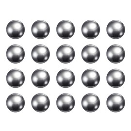 sourcing map 20pcs Precision Balls 14mm Diameter G25 Chrome Steel Ball for Bearings, Silver