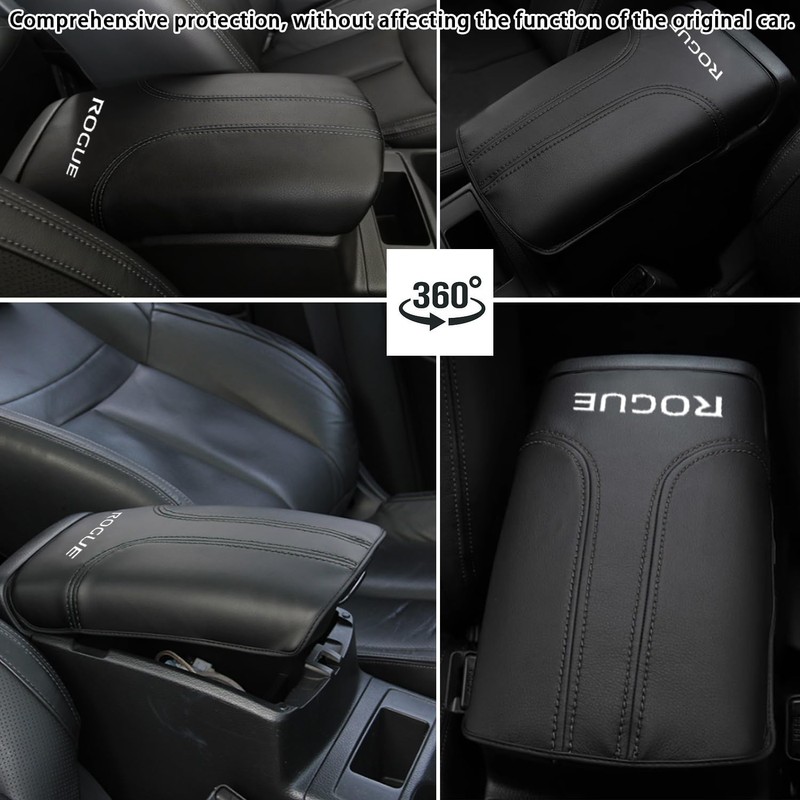 XYHGM Car Center Console Armrest Cover for Nissan Rogue 2014-2020