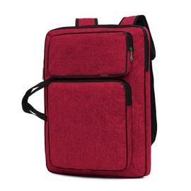 PENINSULA LOVE 8K Art Portfolio Carry Bag Waterproof Artist Portfolio Case Portable Artist Tote Bag Adjustable Art Supplies Storage Backpack Canvas Carrying Case with Tote for Men Women