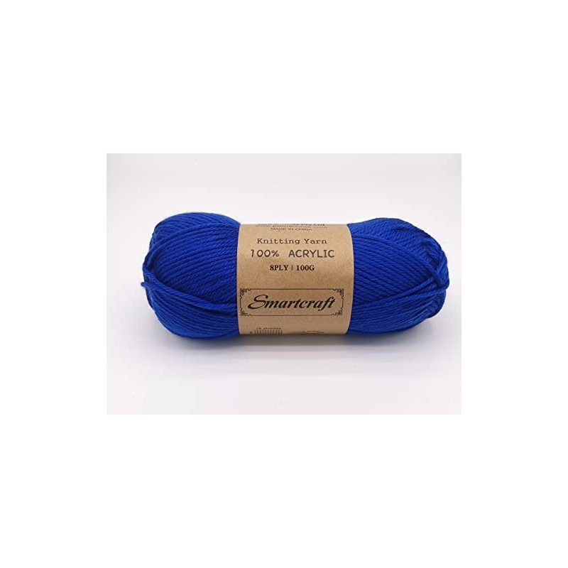 Smartcarft Super Soft Glossy Knitting Yarn 100g 8ply Acrylic Baby