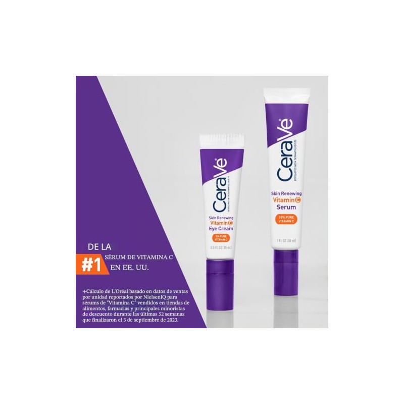 Cerave Crema Ojos Vitamina Que Renueva Piel Ácido Hialurónico Ceramidas