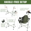 Reallnaive 2 Pcs Hammock Camping Chair with Adjustable Backrest, Heavy