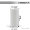 2 3 4 6 Inch White Plastic Candle Cover Sleeves,Chandelier