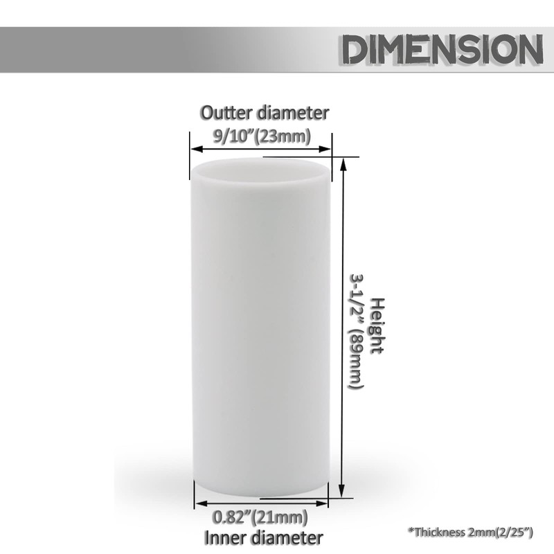 2 3 4 6 Inch White Plastic Candle Cover Sleeves,Chandelier