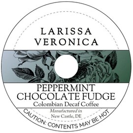 Peppermint Chocolate Fudge Colombian Decaf Coffee (Single Serve K-Cup Pods) (Gourmet, Naturally Flavored, Whole Coffee Beans) (12 pods, ZIN: 577516) - 3 Pack