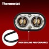 Engine Coolant Thermostat with Gasket Compatible with Ford 2011 2012