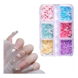 Mouyic Caviar Balin + Flores Plasticas Para Decoracion De Uñas