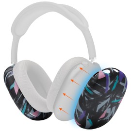 WC ShellZ Max - Protective Headphone Exterior Shell Covers for Airpods Max Made by Wicked Cushions | Made with Premium Silicone | 90's Black