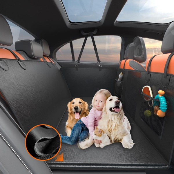 Nidouillet Back Seat Extender for Dogs - PU Leather Dog