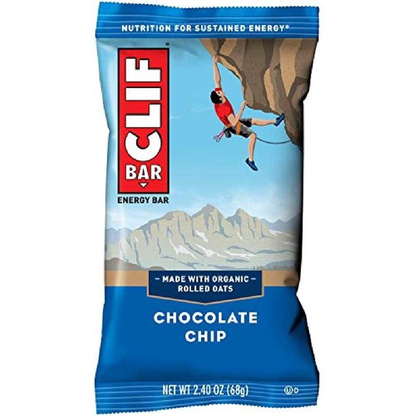 CLIF Bar - Energy Bars - Chocolate Chip - (2.4 Ounce Protein Bars, 18 Count)