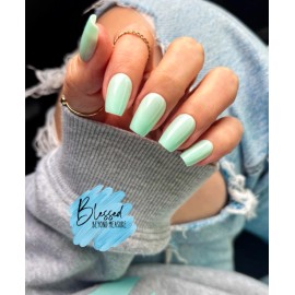 Red Aspen Press On Nails Nail Dashes ~Meredith's Mint Julep~Coffin~ Medium