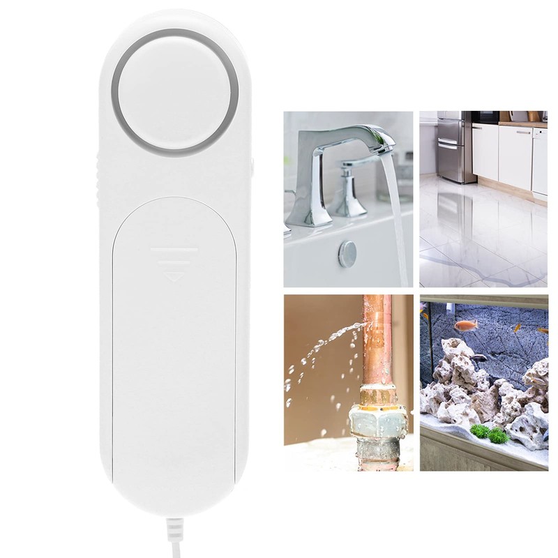 Overflow Alarm, Long Cable Detect Water Leak Sensor for Home